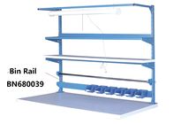 Niebieskie ławy przemysłowe do przechowywania drążków do przechowywania dla zwiększenia wydajności 48 &quot; dostawca