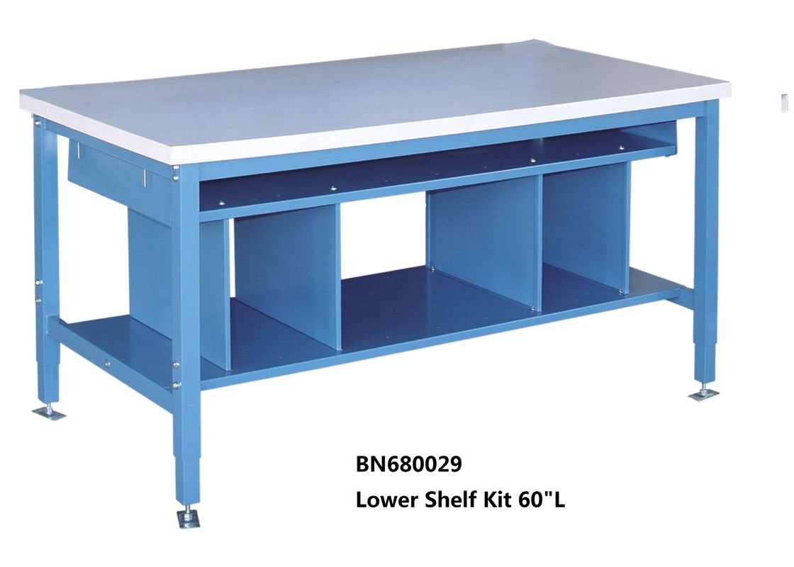 Uniwersalne ławki warsztatowe Dolny zestaw półkowy do przestrzeni dzielącej 60 cali szerokości dostawca