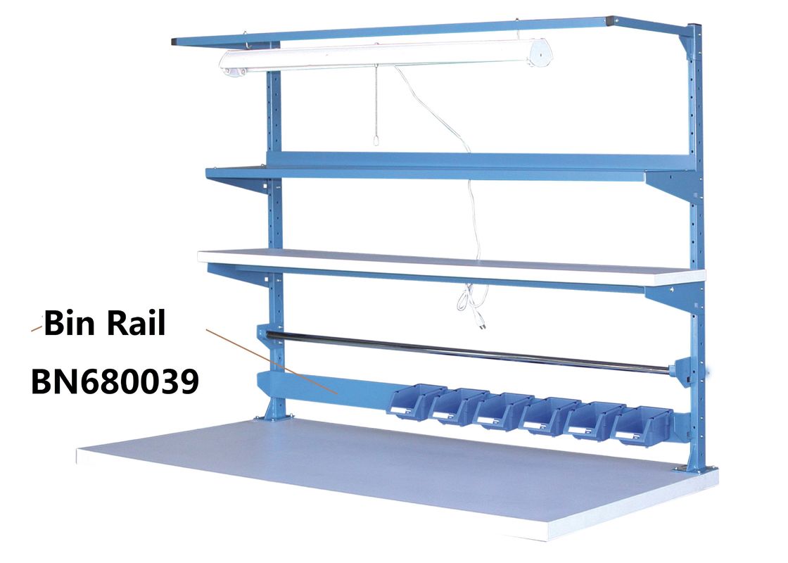 Niebieskie ławy przemysłowe do przechowywania drążków do przechowywania dla zwiększenia wydajności 48 &quot; dostawca
