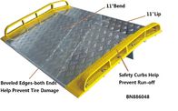 Zapobieganie wypadkom Aluminium Dock Plate 2 Legs Diamond Tread Surface dostawca