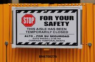 Magazyn Heavy Duty Steel Przenośne składane bramki bezpieczeństwa z etykietą ostrzegawczą dostawca