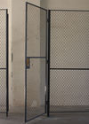 Siatki druciane z siatką w kolorze szarym Pojedyncze zawiasowe drzwi antywłamaniowe dostawca