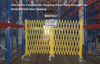 Żółta składana bariera barierowa Akordeonowe bariery bezpieczeństwa Maksymalne otwarcie 20 &amp;#39;X 52 ½ &amp;quot;Wys dostawca